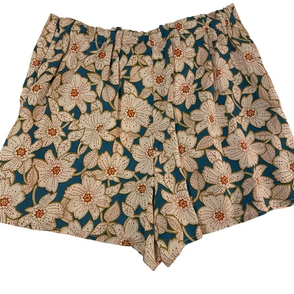 Anthropologie Georgine Skirted Floral High Waist Shorts - Picture 2 of 8
